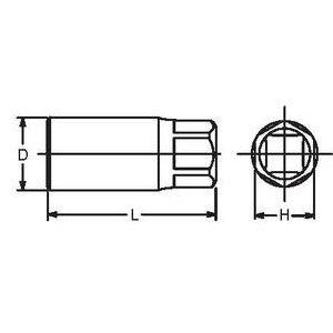 ko-ken(コーケン):3　4sq　スタッドプラー　スタッドボルト抜き　6100M-27　6100M-27