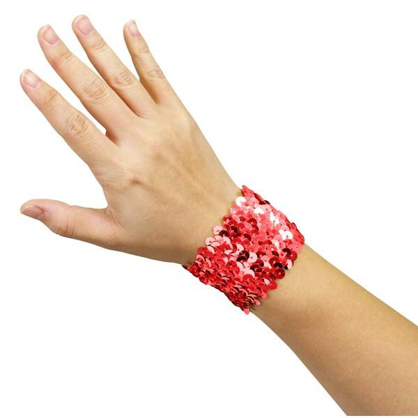 7周年記念イベントが アーテック メタリックリストバンド レッド 47 運動会 発表会 イベント衣装 ファッション Discoversvg Com