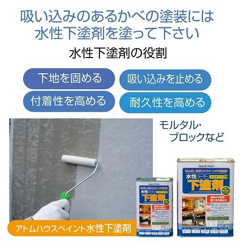 アトムハウスペイント:水性凹凸外かべ用塗料 7L ホワイト 4971544158310 サイディング モルタル ブロック コンクリート 弾性｜cocoterrace｜03