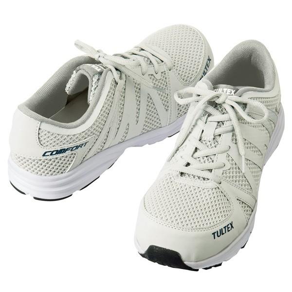 AITOZ(アイトス):TULTEX セーフティシューズ ホワイト 22.5cm 51649 安全靴 作業靴 安全スニーカー 作業スニーカー｜cocoterrace