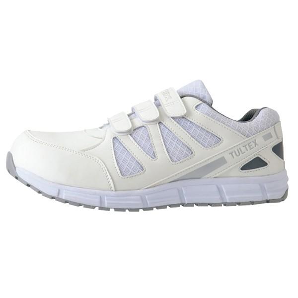 AITOZ(アイトス):TULTEX セーフティシューズ (耐油・耐滑・静電・マジック) ホワイト 26cm 51659 安全靴 作業靴｜cocoterrace｜02