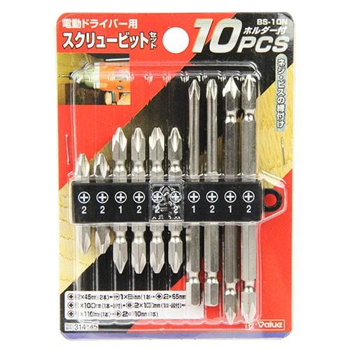 E-Value(イーバリュー):スクリュービットセット BS-10N 10PCS 4977292314145｜cocoterrace｜02