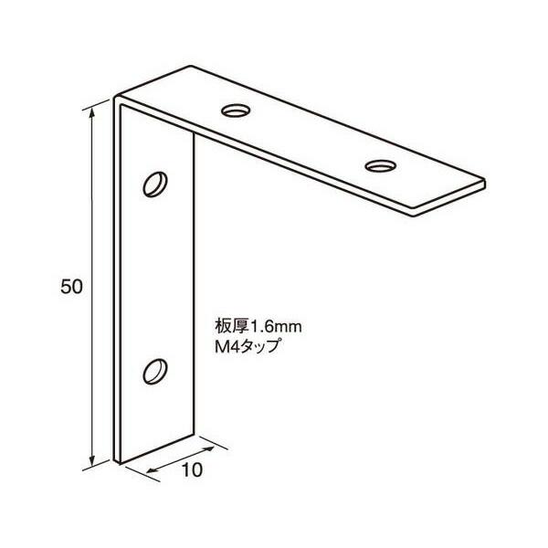 福井金属工芸:アルミ額用鉄角金具50×10 2000個入 6267 額縁 壁 インテリア 福井金属工芸 アルミ額用鉄角金具50×10 2000個入 NO.