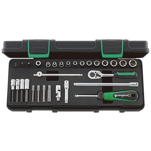 STAHLWILLE(スタビレー): (1/4SQ)ソケットレンチセット (96011134) 40/23/7KN ソケットレンチ