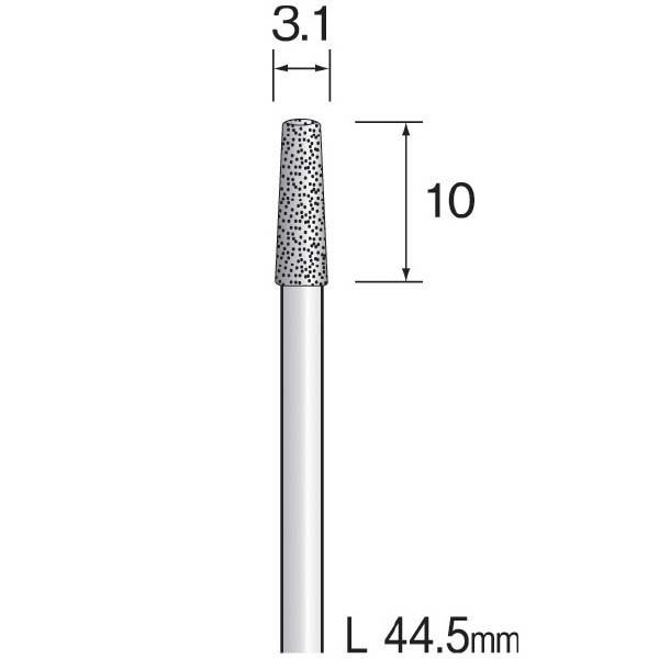 ミニター: (#A1368)電着ダイヤモンドバー 3.1 (1コ) AD1238 電着 ダイヤモンドバー CBNバー｜cocoterrace