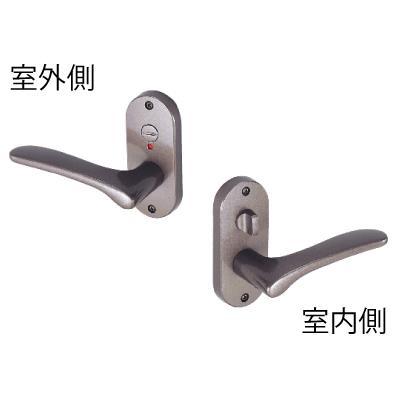 川口技研 60mm Jレバー （20番） シリーズ 表示錠小判座 ブラウン バックセット JL-20-4K-TBr BS60