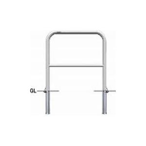 水上:サンバリカー(アーチ)ステンレス製φ42.7横バー付 差込式フタ付 AH-42SF7-650