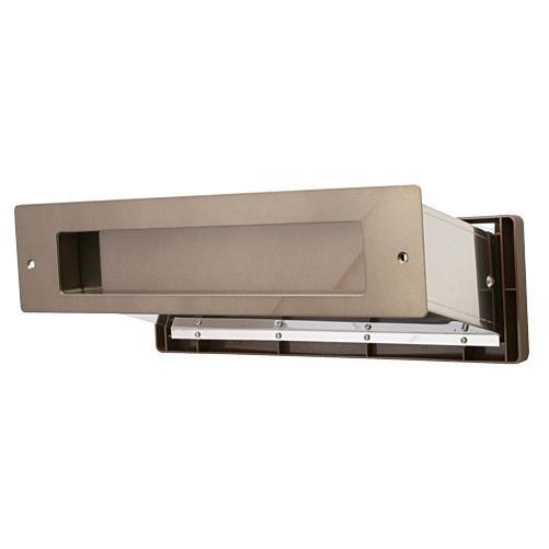 水上:No.3000ポスト 内フタ気密型 真壁用(壁厚調整範囲95~140mm) アンバー 1-5901