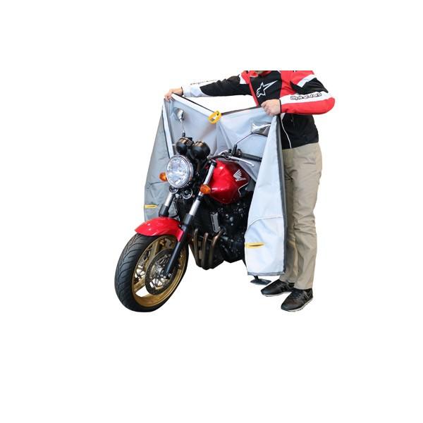 MOTOPLUS(モトプラス):バイクスーツ Ver.5 LL 4960724705055 MOTOPLUS バイクカバー バイクスーツ Ver.5 :icn-okd-00003072:イチネンネット 通販 バイクカバー3XL XXXLブラック×シルバー 防水防塵大型バイク雨対策*74*