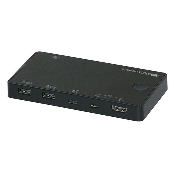 ラトックシステム:4K HDMI/USBキーボード・マウス パソコン切替器 (USB-C/Aパソコン対応) RS-240CA-4K CPU切替器
