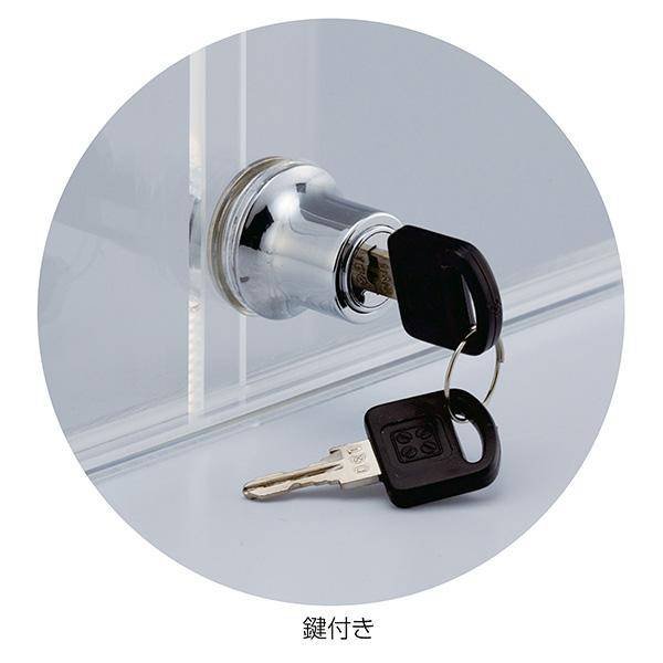ストア・エキスプレス:アクリル陳列ケース(前面引き違い戸)W60cm 61-156-3-2【メーカー直送品】 ショーケース 陳列 フィギア