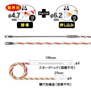 JEFCOM(ジェフコム):スピーダーワン (J2) J2T-4762-30 【ダブルロッド】2本撚り線呼線！(φ4.7+φ6.2mm)｜cocoterrace｜02