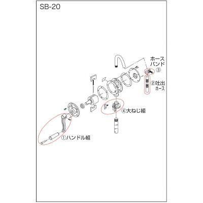 工進(KOSHIN): SB20用ホースバンド 940019022 “手廻しポンプ” (1個) 3211827｜cocoterrace｜04