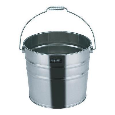 TRUSCO(トラスコ中山):ステンレスバケツ 15L 300ΦXH305 取手付 T-MNM-15A オレンジブック 4373944