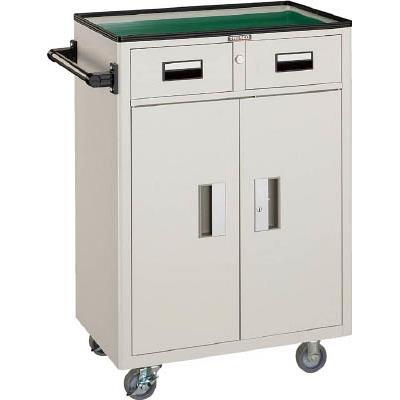 TRUSCO(トラスコ中山):ツールワゴン 600X400XH880 引出・扉付 W NTS-503N-W オレンジブック