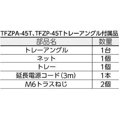 TRUSCO(トラスコ中山):全閉式アルミハネ工場扇 ゼフィール トレー付キャスタータイプ TFZPA-45T オレンジブック 4748921｜cocoterrace｜03