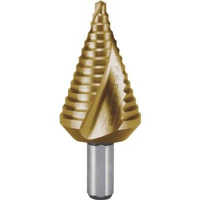 RUKO(ルコ):2枚刃ステップドリル(ストレートシャンクタイプ) 12mm 短尺チタンシャンク径10mm 101-063T  オレンジブック