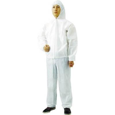 TRUSCO(トラスコ中山):まとめ買い 不織布使い捨て保護服フード付ジャンバー LL 60着入 TPC-F-LL-60 オレンジブック
