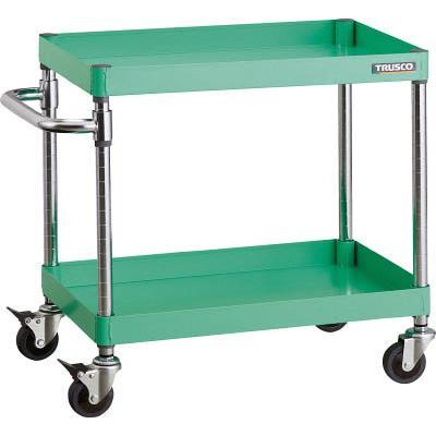 TRUSCO(トラスコ中山):ツールワゴンフェニックスワゴン省音 900X600XH600 2段ヤンググリーン PEW-692C-YG