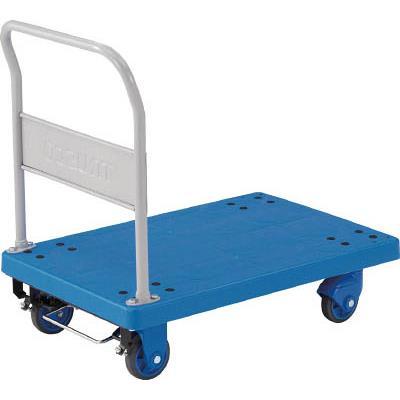 TRUSCO(トラスコ中山):樹脂台車グランカートサイレント固定 718X468 ストッパー付 TP-X702S オレンジブック 4893581