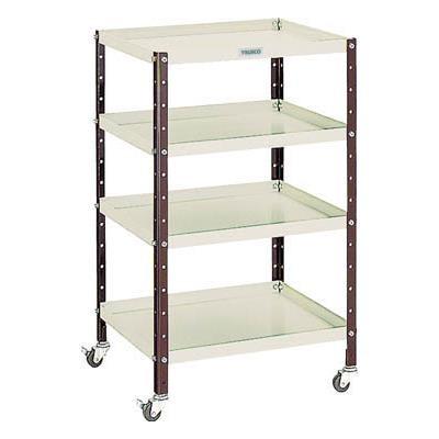 TRUSCO(トラスコ中山):V型ツールワゴン 482X420XH798 4段 VL-1 オレンジブック 5016711