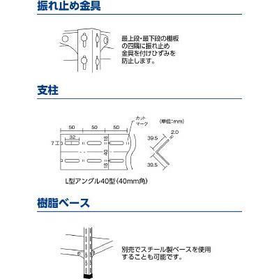 TRUSCO(トラスコ中山):ＴＲＵＳＣＯ 軽量棚開放型