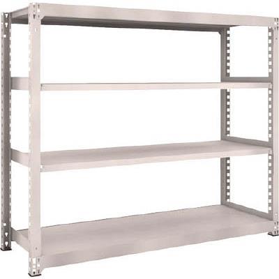 TRUSCO(トラスコ中山):ＴＲＵＳＣＯ　Ｍ５型中量棚　１８００Ｘ５７１ＸＨ１５００　４段　単体　ネオグレー M5-5664