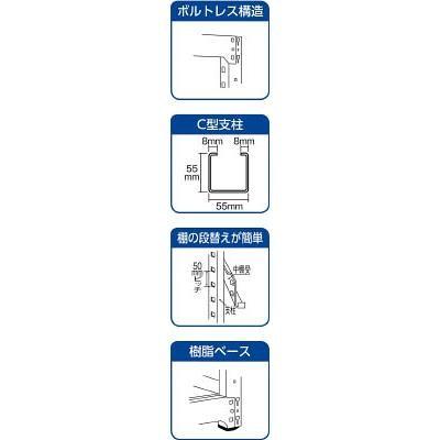 TRUSCO(トラスコ中山):ＴＲＵＳＣＯ Ｍ３型中量棚