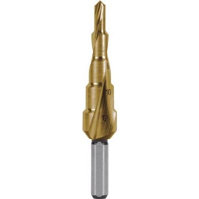 RUKO(ルコ):2枚刃スパイラルステップドリル 26.75mm チタン 101055T  オレンジブック 7659784