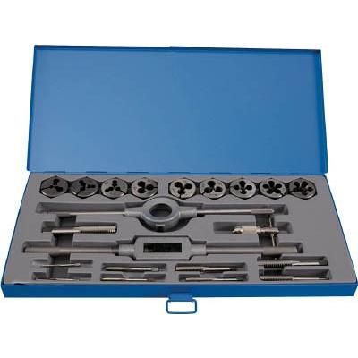 TRUSCO(トラスコ中山):メートルネジ用ハンドタップ、ダイスセット(並目)M3-M16 THTD-CSET オレンジブック 7681925