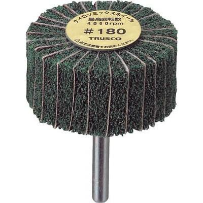 TRUSCO(トラスコ中山):ナイロンミックスホイール外径φ30×厚み25×軸6 #180 FM3025-180 オレンジブック 7682808