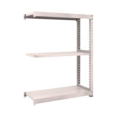 TRUSCO(トラスコ中山):M5型中量棚 1200X721XH1500 3段 連結 ネオグレー M5-5473B オレンジブック