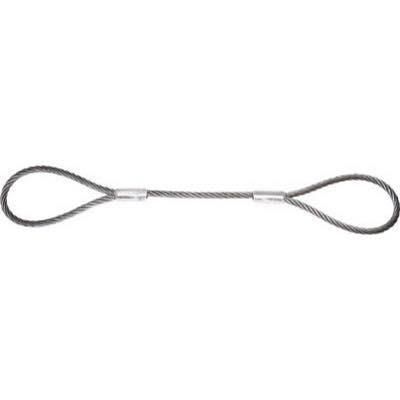 TRUSCO(トラスコ中山):ワイヤーロープスリング Aタイプアルミロック 18mmX2.5m TWAL-18S2.5 オレンジブック