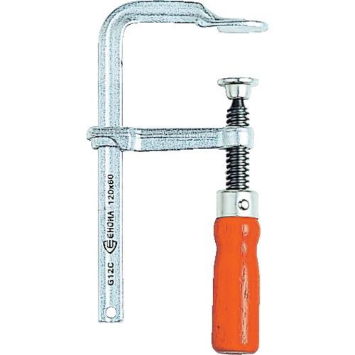 TRUSCO(トラスコ中山):エホマクランプ木ハンドル最大口開1000mm深さ120mm SG-100C オレンジブック 8566730