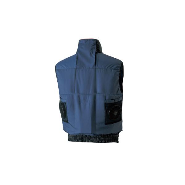 アタックベース:空調風神服ベスト ネイビー 3L 050 ベスト クール 猛暑 現場作業 服 熱中症対策 050 制服、作業服 空調風神服 AT030 チタン加工ベスト アタックベース 遮熱効果 熱中症対策 空調服・空調風神服ファン付き作業服 空調服 AT030