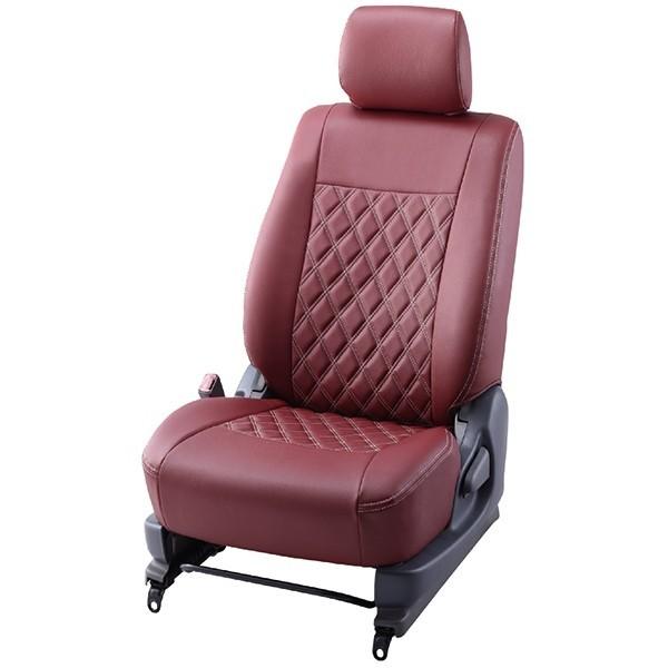 BELLEZZA(ベレッツァ):Wild Stitch ワイルドステッチ シートカバー (ワインレッド×WH) RC1/RC2 オデッセイ 8