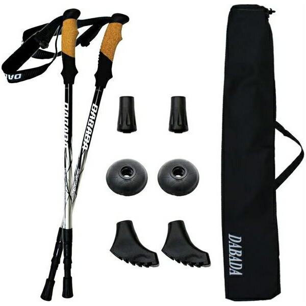 ＼ポイント11倍！9/20まで／(あすつく) DABADA(ダバダ):トレッキングポールSG シルバー a-pole トレッキングポール 登山 ウォーキング DABADA(ダバダ)