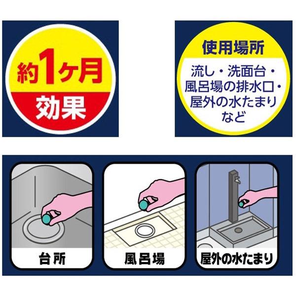 イカリ消毒:排水口コバエ退治 ヌメリとりプラス 3粒 0 害獣・害虫対策用品 園芸用忌避剤 コバエ 防除 退治 排水｜cocoterracemore｜04