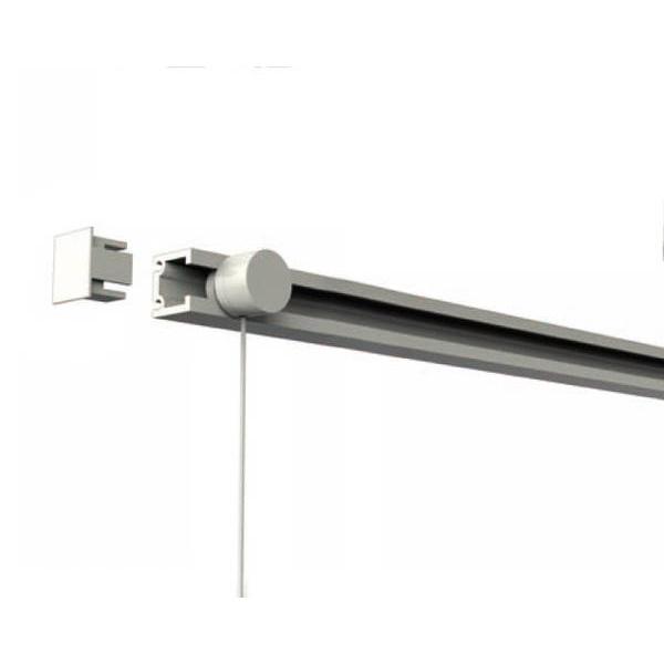 福井金属工芸:C-11型オールホワイトレールセット2000mm 3524-W 額縁 壁 インテリア ピクチャーレール
