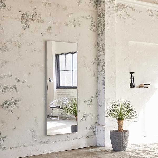 リフェクスミラー ビッグ幅60×高さ150 シルバー　REFEX リフェクス(REFEX):ビッグ姿見ミラー 60×150cm (厚み2cm) シルバー細枠