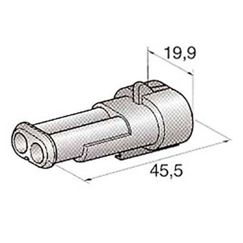 JTCオートツールズ:ハウジング2極M (オス端子用) 44.23630/0(メーカー直送品)(地域制限有) タイコエレクトロニクス（TE）｜cocoterracemore｜02