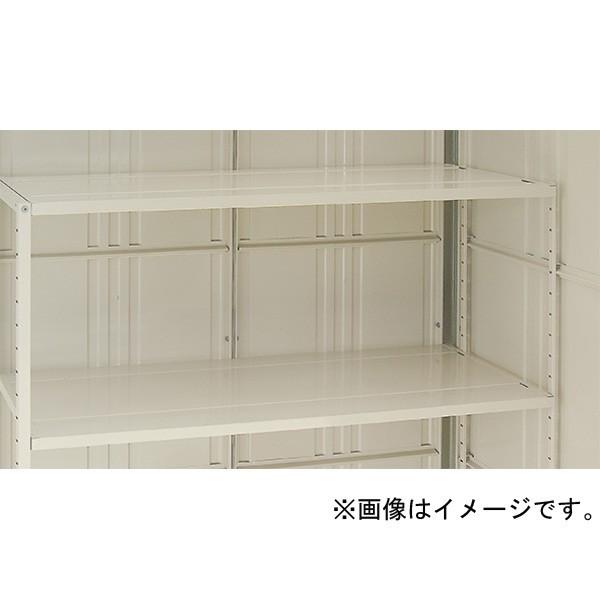 TAKUBO(田窪工業所):タクボ物置 オプション 側面別売棚セット (片側2段支柱付) NHT-S15W TAKUBO 収納庫 側面 追加 物置