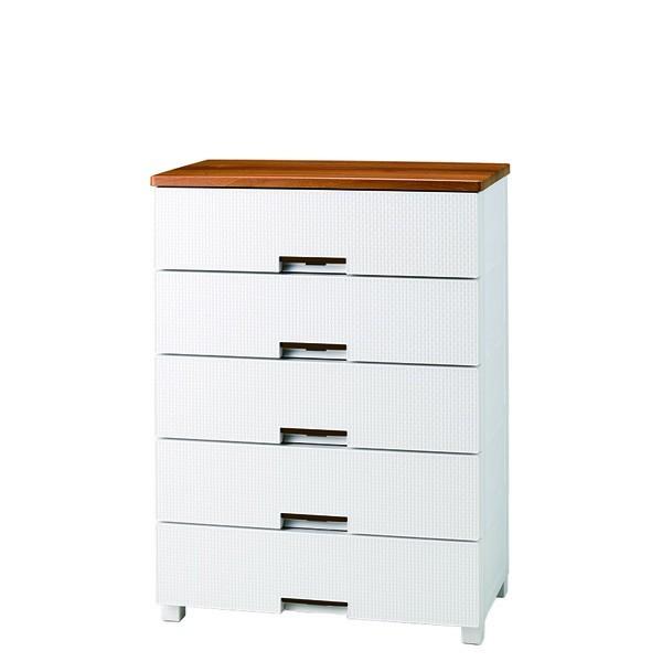 天馬:フィッツプラス メッシュ FM7505 5段 (幅75×高さ105cm) ホワイト FM7505 W フィッツプラス メッシュ ロック機能