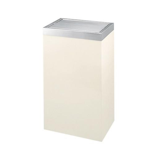 ぶんぶく:ロータリースタンド 平トップタイプ (角胴) 45L アイボリー RS-X-5 ごみ ゴミ箱 ふた 中カゴ くず入れ オフィス 室内 45