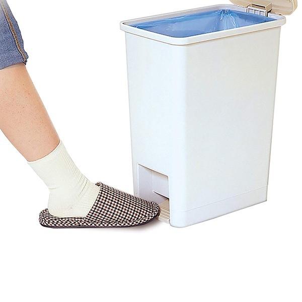 おと丸 サンコープラスチック:ペダルペール 25 ライトベージュ 225375