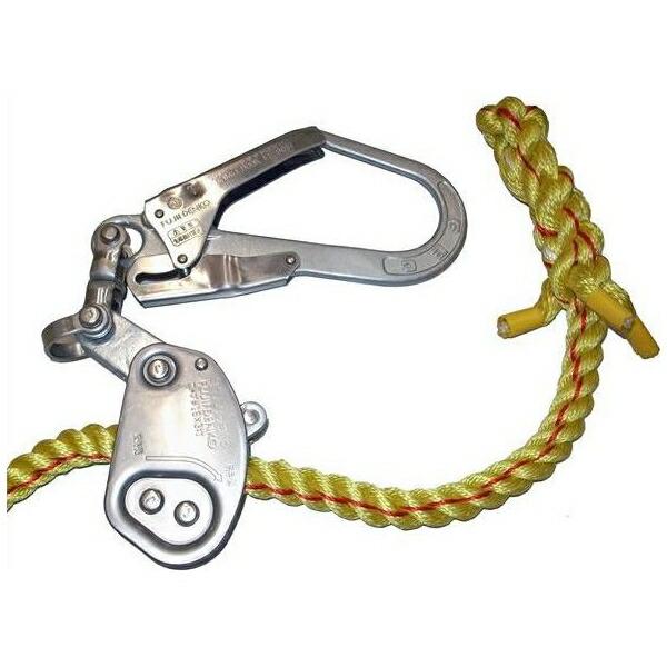 まつうら工業:ニューテトロン水平親綱 (緊張器付)両端大口径フック付 NEW-TETORON-WF1615 ニューテトロン親綱 水平親綱 緊張器付