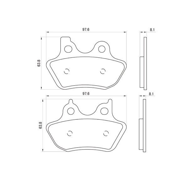 DAYTONA(デイトナ):ハイパーパッド 76357 デイトナ ブレーキパッド HD