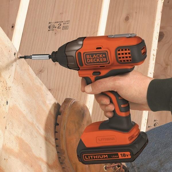 BLACK&DECKER(ブラックアンドデッカー):18Vコードレスインパクトドライバー (バッテリー2個付き) BPCI18JP インパクト