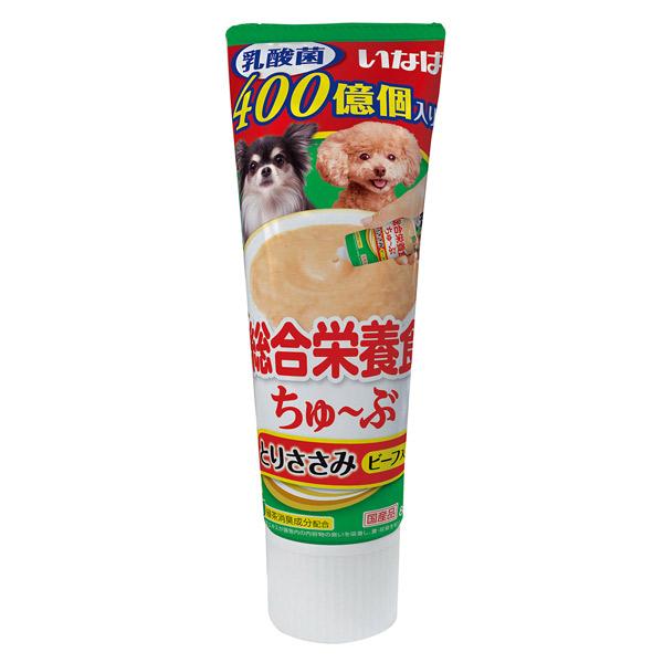 品質が いなばペットフード いなば ちゅ ぶ 総合栄養食 とりささみ ビーフ入り 80g Ds 67 ペースト ちゅーる 犬 チュール おやつ 液体 間食