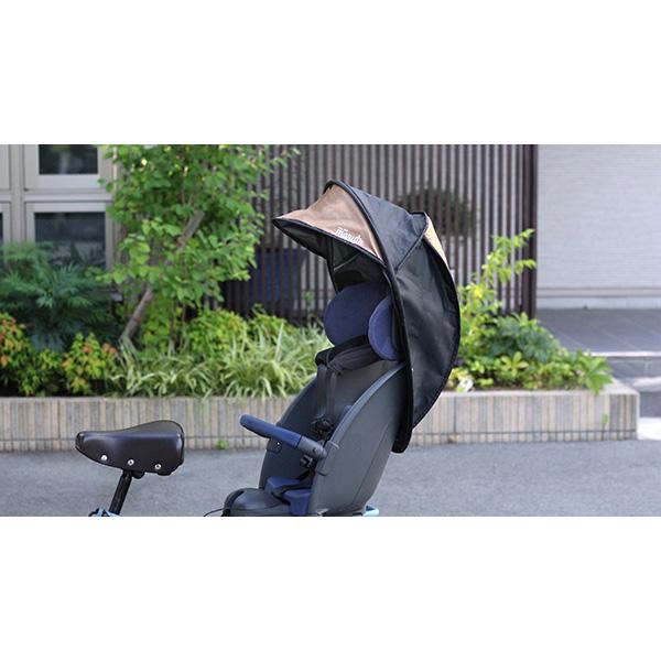 ほぼ新品‼️リアチャイルドシート専用シェル型レインカバー　horo! ベージュ MARUTO（バイク、自転車） maruto horo!ホロ ベージュ D-5RG6-O